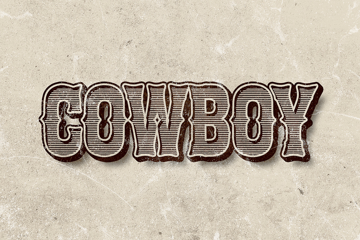 Bullet - Rustic Cowboy Serif, a Serif Font by OWPictures (Photo 4 of 10)