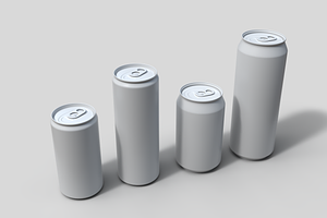 Set Aluminium Soda Can Set 3D Model