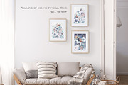 Deer Town. Christmas floral card set, an Animal Illustration by Eisfrei (Thumbnail 6 of 7)