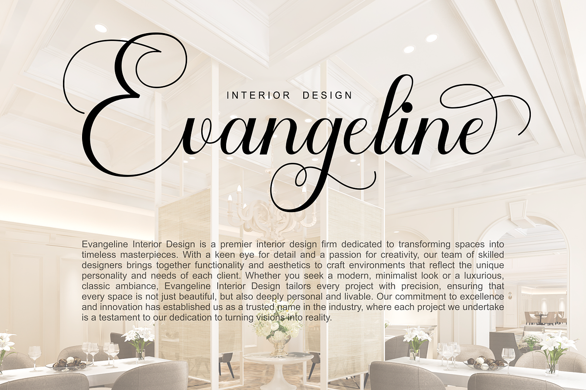 Garselyna - Elegant Calligraphy Font, a Script Font by Imiftype Studio (Photo 6 of 10)