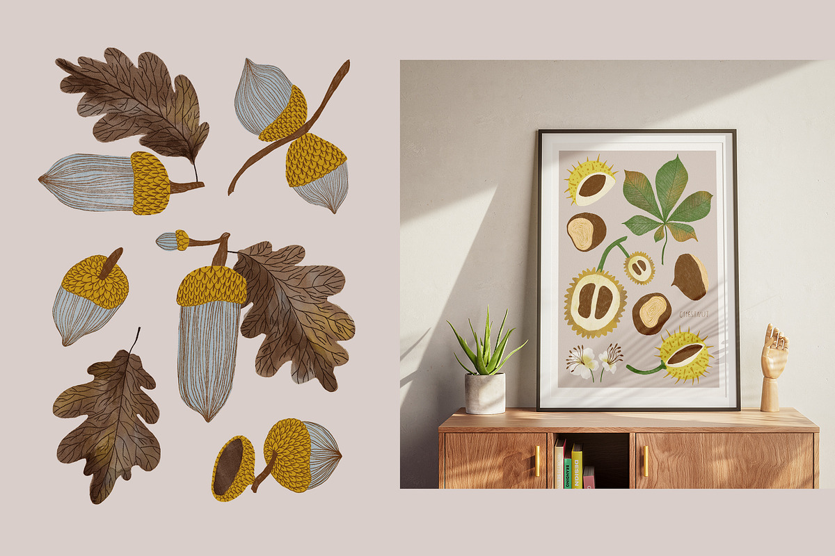 Autumn Treasures, a Seasonal Illustration by Annakniaz (Photo 2 of 13)