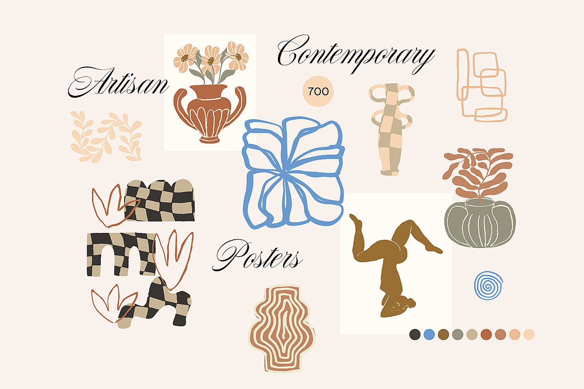 GALLERY WALL ART BOHO POSTER SET, a Decorative Illustration by Ayya Studio (Photo 10 of 18)