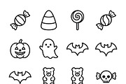 18 Minimal Halloween Party Icon Set, an Outline Icon by adenpinkstore (Thumbnail 11 of 11)