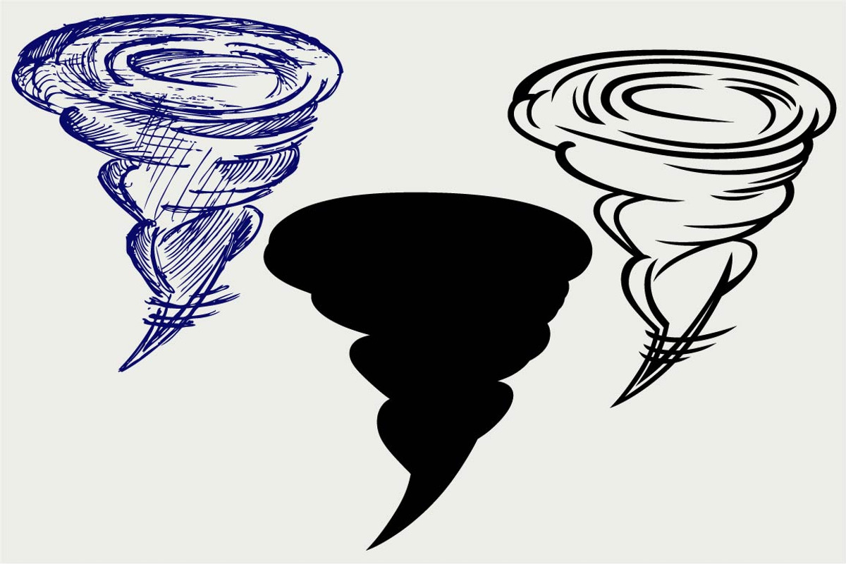 Tornado SVG, an Icon by LineworkStock