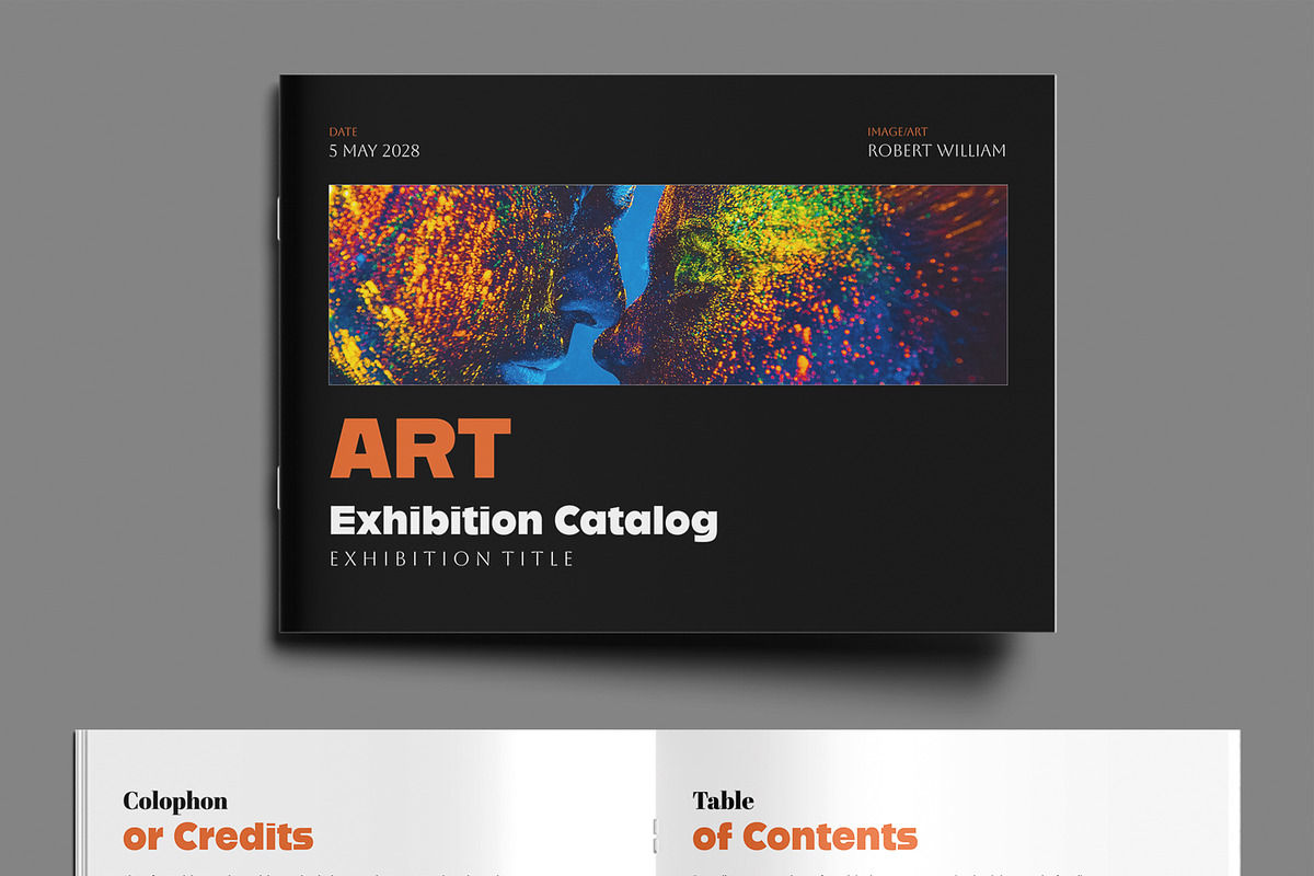 Minimal Art Exhibition Brochure, a Brochure Template by MightyDesign (Photo 2 of 9)