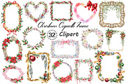 Christmas Coquette Frame Clipart, an Illustration by Creative Art (Thumbnail 1 of 8)