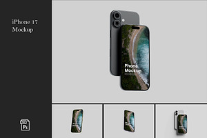 iPhone 17 Mockup, an iPhone Mockup by SimpangGraphics