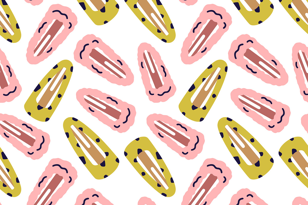Hair accessories, seamless pattern, a Pattern Graphic by Good Studio (Photo 3 of 10)