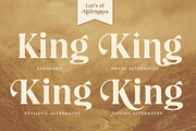 King's Valley -Swashy Serif, a Serif Font by Fenotype (Thumbnail 10 of 10)