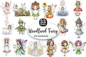 Boho Woodland Fairy Sublimation, an Illustration by Watercolor design