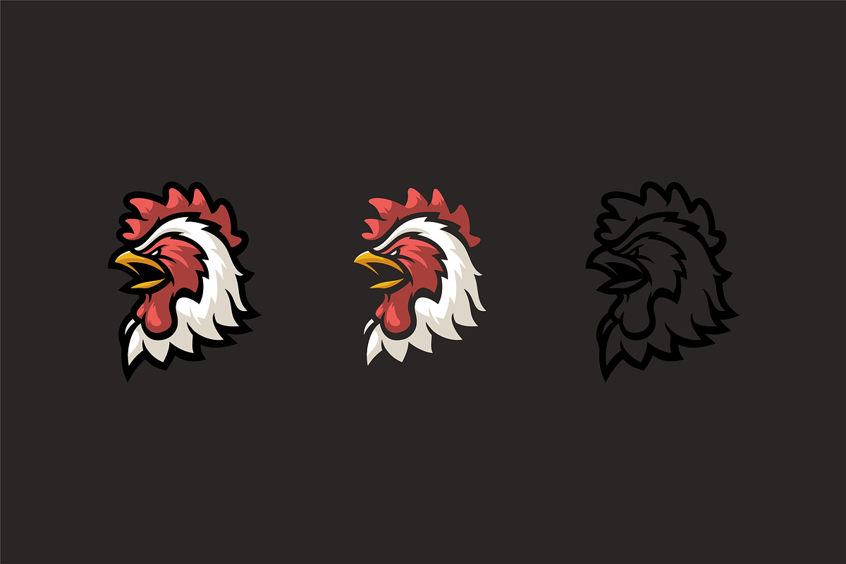 Angry Rooster, an Animal Illustration by AnimusStudio (Photo 2 of 2)