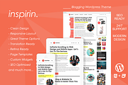 Inspirin : Blogging Wordpress Theme, a WordPress Template by FameThemes (Thumbnail 1 of 2)