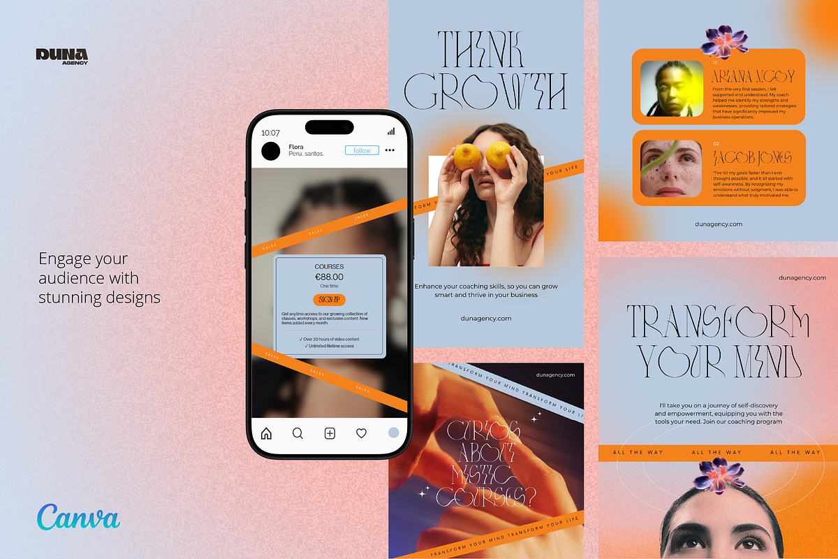 IG Templates for Business Coaches, a Templates & Theme by dunagency (Photo 1 of 9)