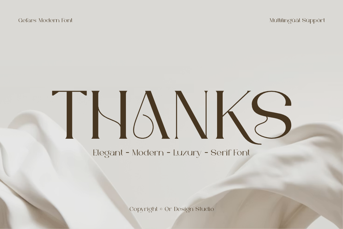 Gefars - Modern Ligature Serif Font, a Serif Font by QR Design Studio (Photo 14 of 14)