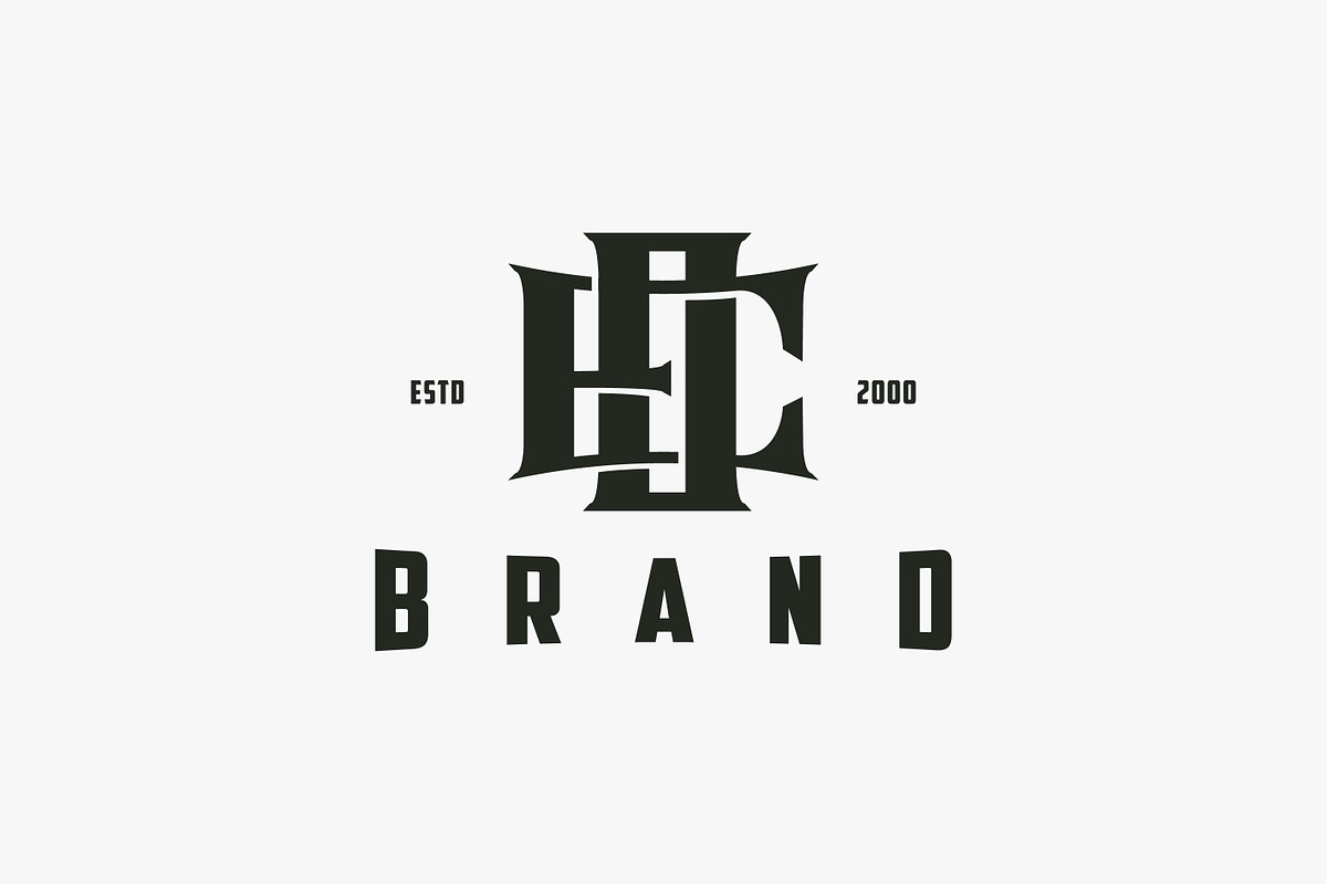 Monogram letter logo E and O, EO OE, a Branding & Logo Template by DOMHOUZE