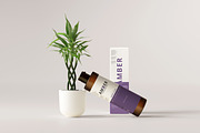 7 in 1 Amber Glass Cosmetic Bundle, a Cups & Container Mockup by pmvch (Thumbnail 64 of 106)