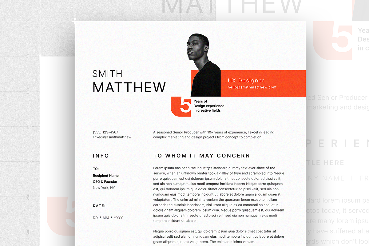 Resume/CV, a Resume Template by Reuix Studio (Photo 3 of 5)
