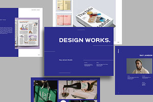 Minimal Blue Portfolio, a Marketing Template by Bervisual