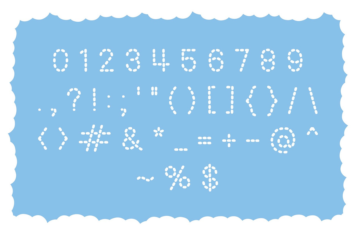 Fluff Line | Display Font, a Symbol Font by LivelyAutumn11.11 (Photo 3 of 5)
