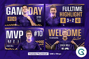 Football Social Media Pack Template, a Social Media Template by Geelator Studio (Thumbnail 4 of 4)