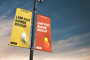 Lamp Post Banner Mockup, a Product Mockup by Designbuys (Thumbnail 5 of 20)
