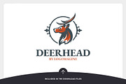 Deer Head Logo Template, a Branding & Logo Template by LOGOMAGINE (Thumbnail 5 of 16)