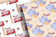 Watercolor I love London digital pap, a Pattern Graphic by designloverstudio (Thumbnail 6 of 7)