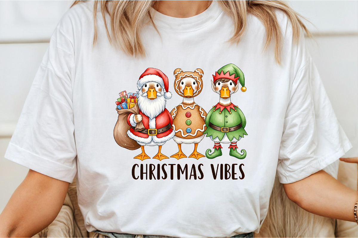 Christmas Vibes, Christmas Goose Png, an Illustration by Libby Wishes (Photo 6 of 6)