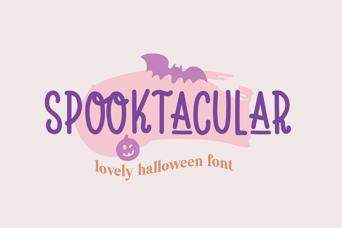 Spooktacular Halloween Groovy Font, a Script Font by BarcelonaShop (Photo 1 of 9)