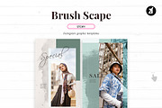 Brush scape social media graphic, a Social Media Template by Chanut is industries (Thumbnail 6 of 11)