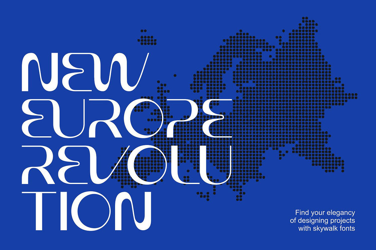 Sky Walk Sans Serif Futuristic Font, a Sans Serif Font by WhymoreArt (Photo 6 of 10)