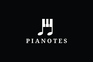 Piano Keys Music Note Logo Design, a Branding & Logo Template by yopie