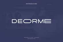 Deorme - Modern Display Typeface