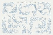 Baroque Line Art | Frames & Crests, a Decorative Illustration by Berentine.art (Thumbnail 15 of 17)