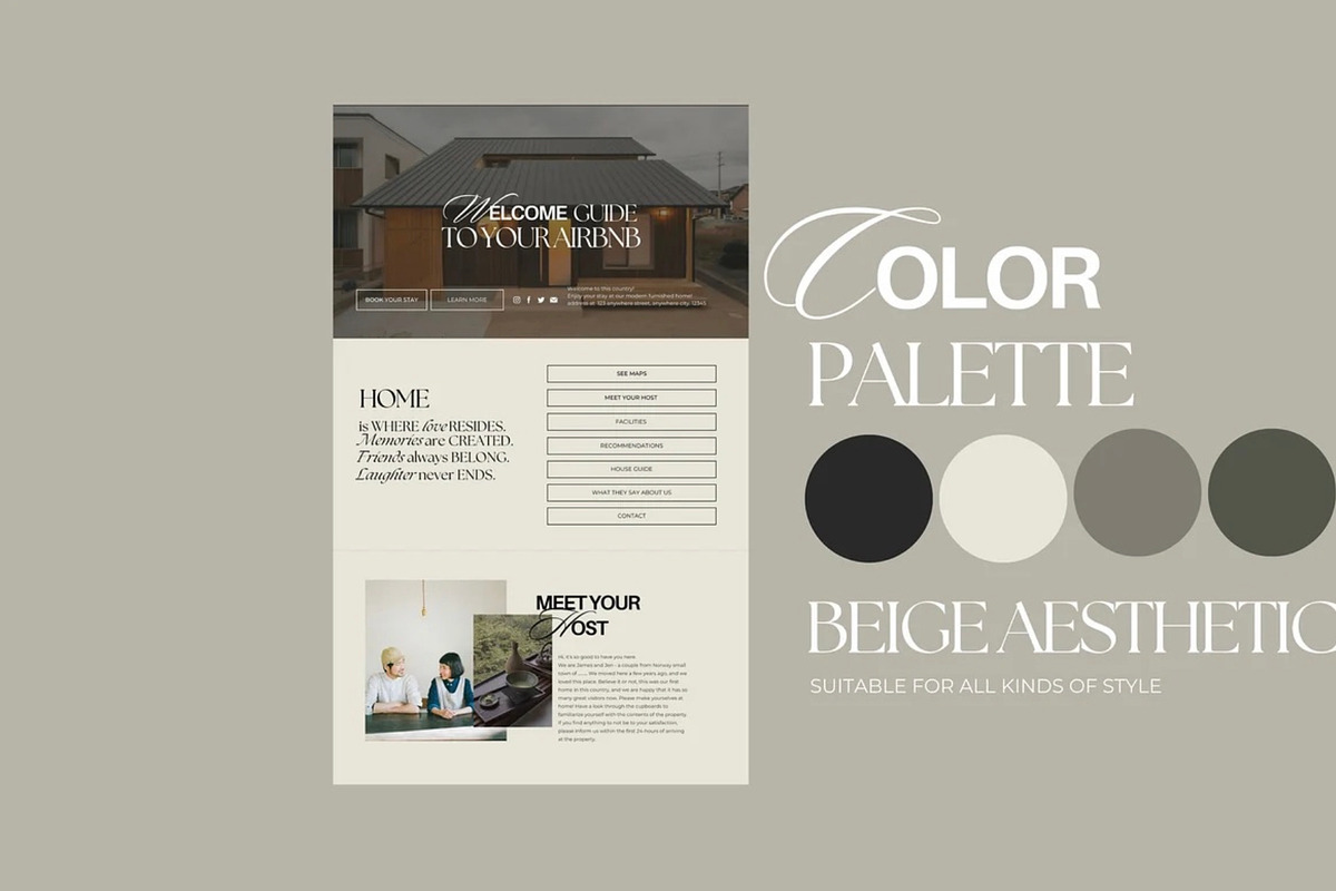 Airbnb Website Canva Template, a Landing Page Template by Ivyandpalette (Photo 7 of 8)
