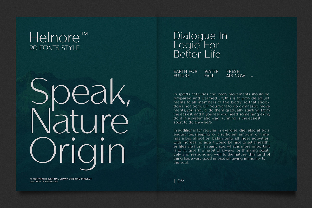 Helnore, a Sans Serif Font by OWL KING (Photo 8 of 8)