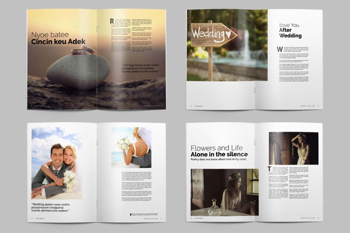 A4 Minimal Magazine, a Magazine Template by Firtana (Photo 6 of 12)