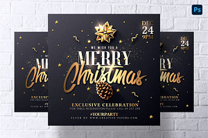 Elegant Christmas Flyer, a Print Template by Rome B Creation