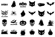 Halloween Silhouettes Clipart, a Graphic by Markicha Art (Thumbnail 4 of 6)