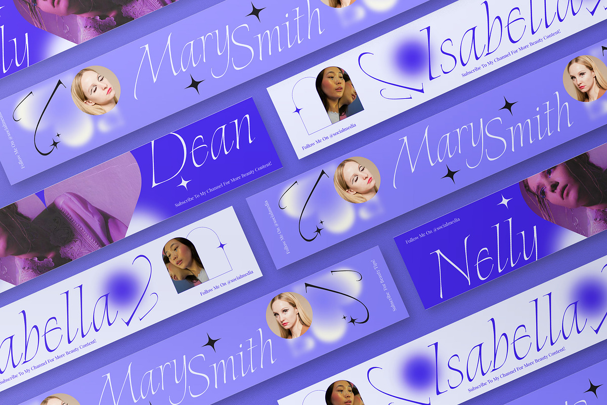 Beauty Vlogger YouTube Cover, a Social Media Template by graphicook (Photo 3 of 3)