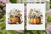 Whimsical Autumn Pumpkin Clipart, a Seasonal Illustration by Canvas Craft (Thumbnail 8 of 10)