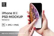 iPhone XS Mockup Version 2, an iPhone Mockup by Mockup Store (Thumbnail 1 of 3)