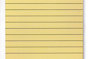 Note block paper on white background