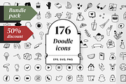 [50%] 176 black & white icons bundle, a Duotone Icon by Pinkbrush (Thumbnail 1 of 7)