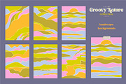 Groovy nature collection, an Illustration by Mona Ahmed (Thumbnail 5 of 7)