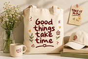 Bouncy Petal handwritten, a Handwritten Font by cocodesign (Thumbnail 4 of 10)