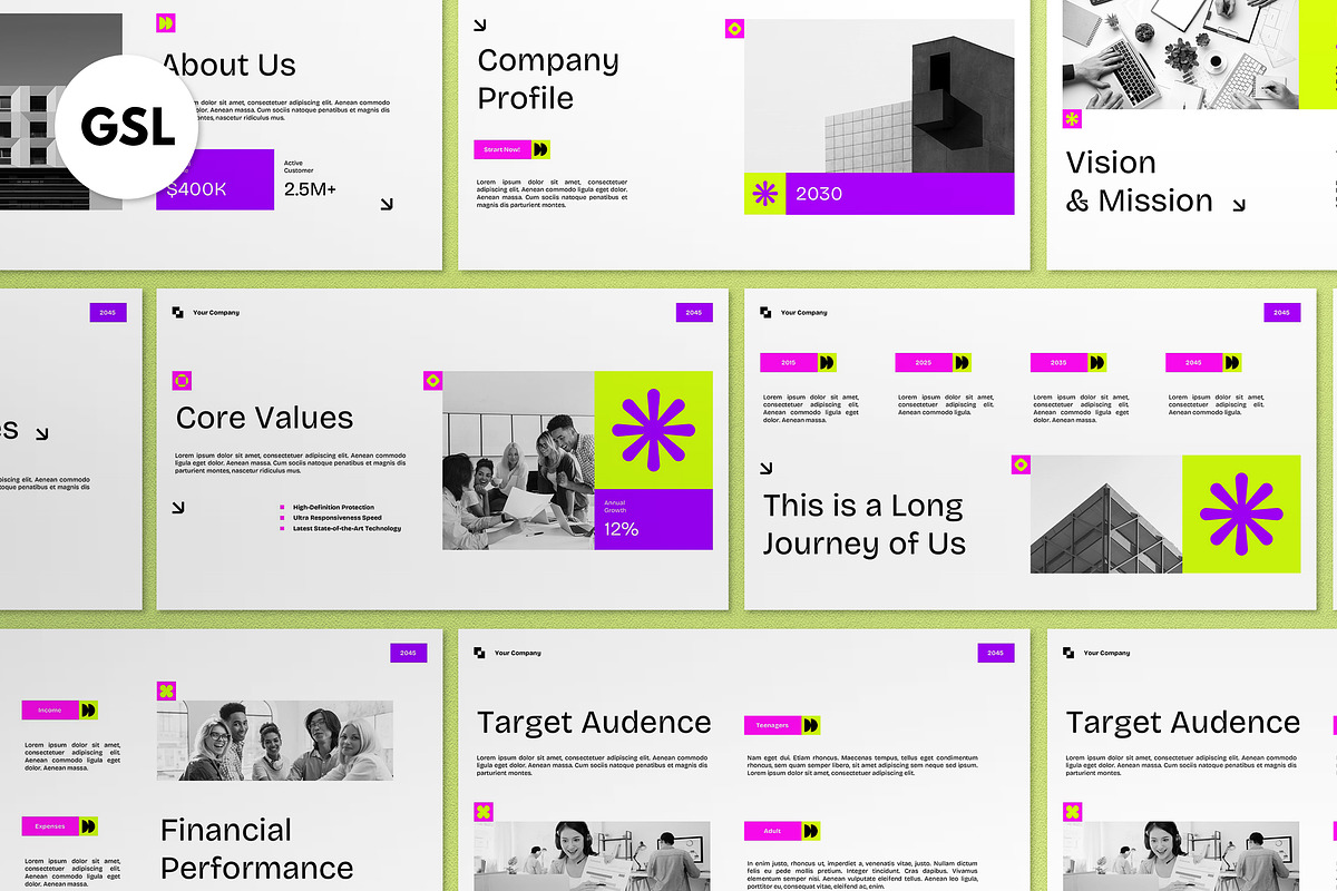 White Company Profile Google Slide, a Presentation Template by graphicook (Photo 1 of 4)