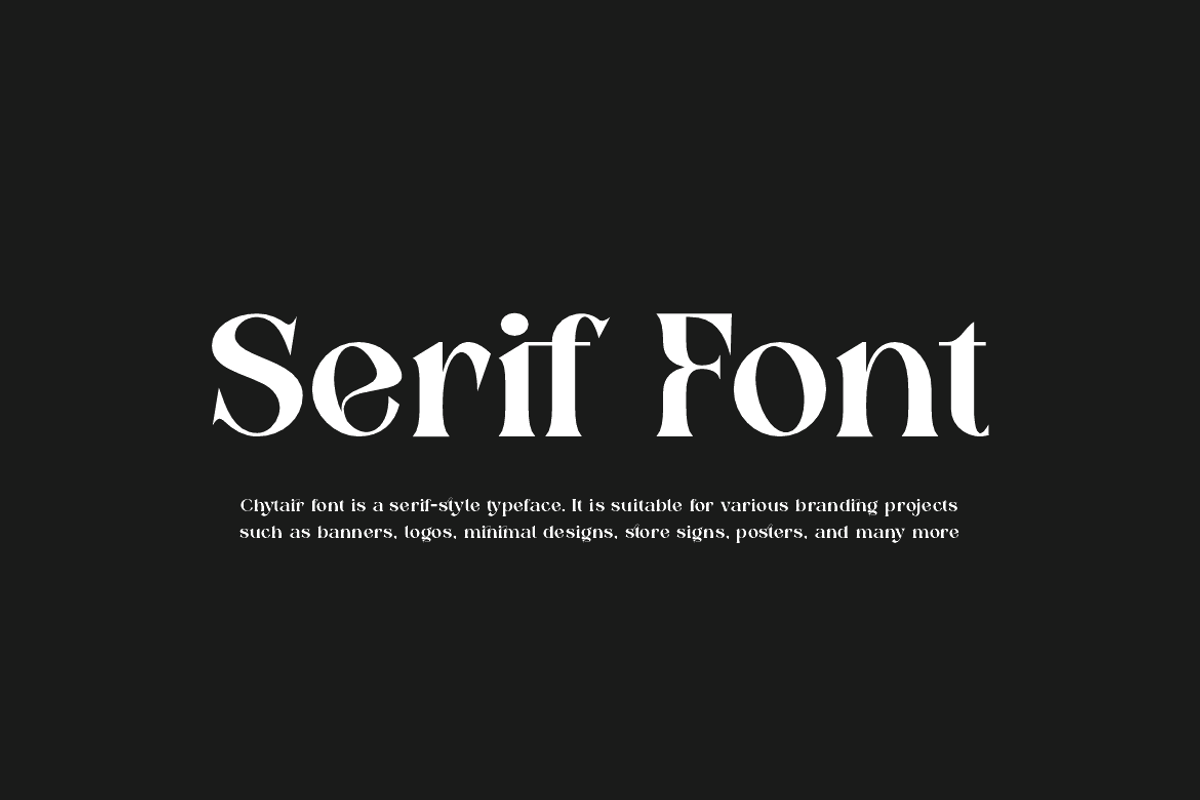 Chytair - Luxury Coffee Font, a Serif Font by QR Design Studio (Photo 5 of 14)