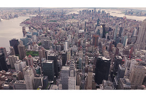 Aerial view of New York City's