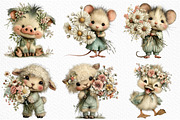 Funny Spring Animals Clipart, an Illustration by Craft Nest (Thumbnail 3 of 12)
